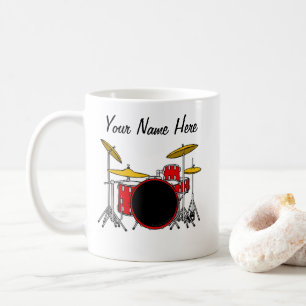Drummer Custom Tasse Drum Teacher Musikergeschenk