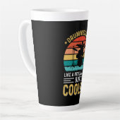 Drummer Dad Milchtasse (Linke Ecke)