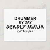Drummer Deadly Ninja by Night Postkarte (Vorderseite)
