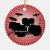 Drummer Drum Set Design Ornament (Vorne)