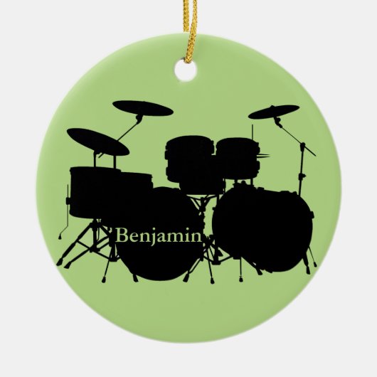 Drummer Drum Set Design Ornament (Vorne)