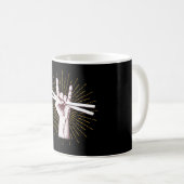 Drummer Drum Sticks Hand Rock Kaffeetasse (VorderseiteRechts)