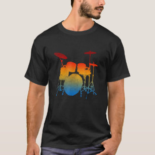 Drummer Drum Sticks Liebe Schlagzeug Rock T-Shirt