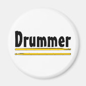 Drummer Drum Sticks Magnet (Vorne)