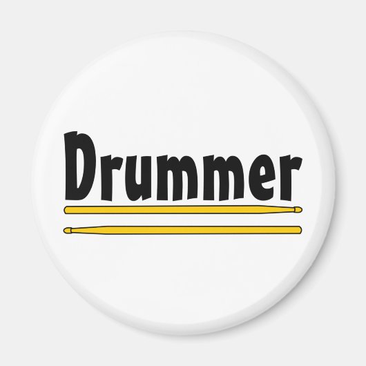Drummer Drum Sticks Magnet (Vorne)