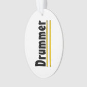 Drummer Drum Sticks Ornament (Vorderseite)