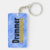Drummer Drum Sticks Schlüsselanhänger (Rückseite)