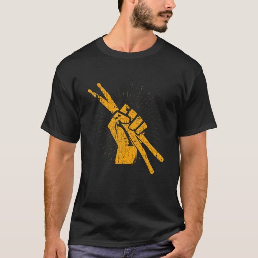 Drummer Drum Sticks T Percussion Lover Rock Gifts T-Shirt (Vorderseite)