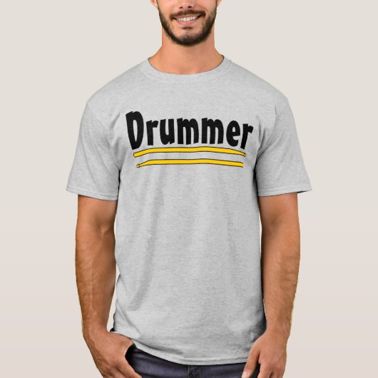 Drummer Drum Sticks T-Shirt (Vorderseite)