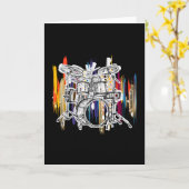 Drummer Drummer Drums Karte (Gelbe Blume)