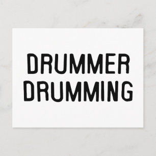 Drummer Drumming Postkarte