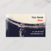 Drummer Drums Business Card Visitenkarte (Vorderseite)