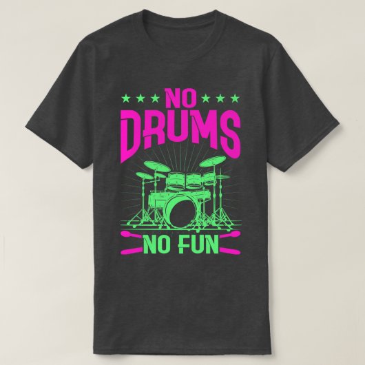 Drummer Drums Drumsticks Musician Outfit 5 T-Shirt (Design vorne)