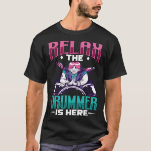 Drummer Drums Music Drum Set Drumming Instrument P T-Shirt