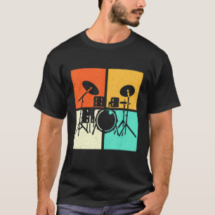 Drummer Drumset Vintag T-Shirt