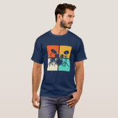 Drummer Drumset Vintag T-Shirt (Vorne ganz)