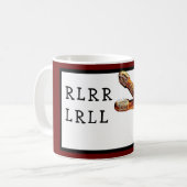 Drummer Drumstick Paradiddle RLRR Snare Drumming Kaffeetasse (Vorderseite Links)