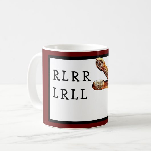 Drummer Drumstick Paradiddle RLRR Snare Drumming Kaffeetasse (Vorderseite Links)