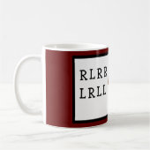 Drummer Drumstick Paradiddle RLRR Snare Drumming Kaffeetasse (Links)