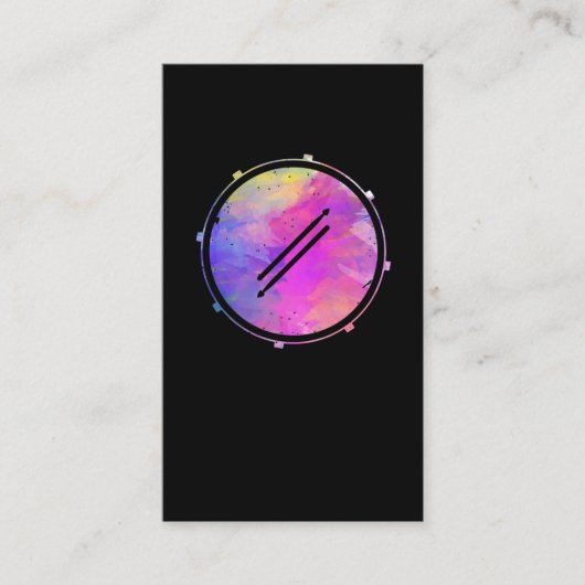 Drummer Drumsticks Drum Rock Band Musiker Visitenkarte (Vorderseite)