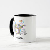 Drummer Einzigartiges Geschenk für Drummer persona Tasse (Vorderseite Links)