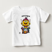 Drummer Emoji - Spaß und farbenfrohe Vollkörperdes Baby T-shirt (Vorderseite)