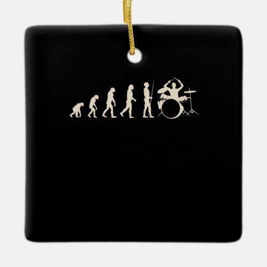 Drummer Evolution Keramikornament (Vorderseite)