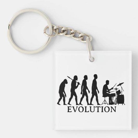 Drummer Evolution Keyring Schlüsselanhänger (Vorderseite)