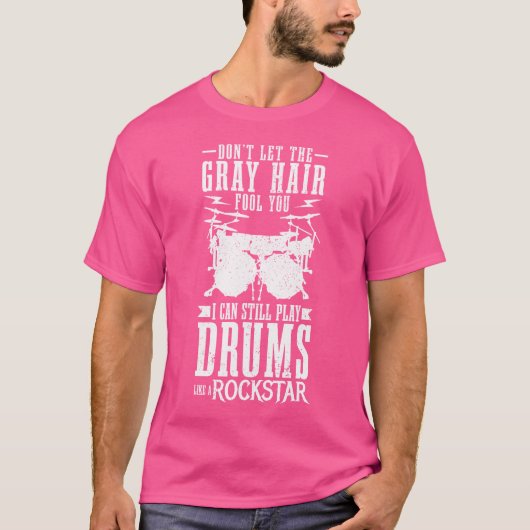 Drummer Funny Drum Kit T-Shirt (Vorderseite)