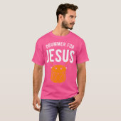 Drummer für Jesus Tri-Blend T-Shirt (Vorne ganz)