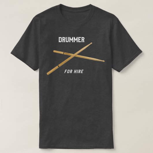 Drummer für Miete 2 T-Shirt (Design vorne)