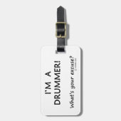 Drummer Gepäckanhänger (Vorderseite vertikal)