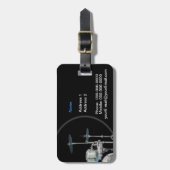 Drummer Gepäckmarke Gepäckanhänger (Vorderseite vertikal)
