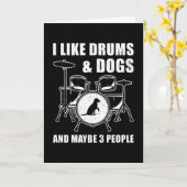 Drummer-Geschenk Karte (Gelbe Blume)