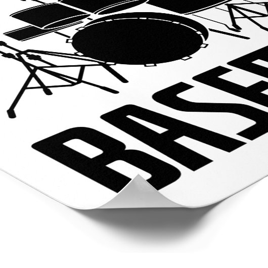 Drummer-Geschenk, Trommeln Lover - Trommelfell Poster (Ecke)