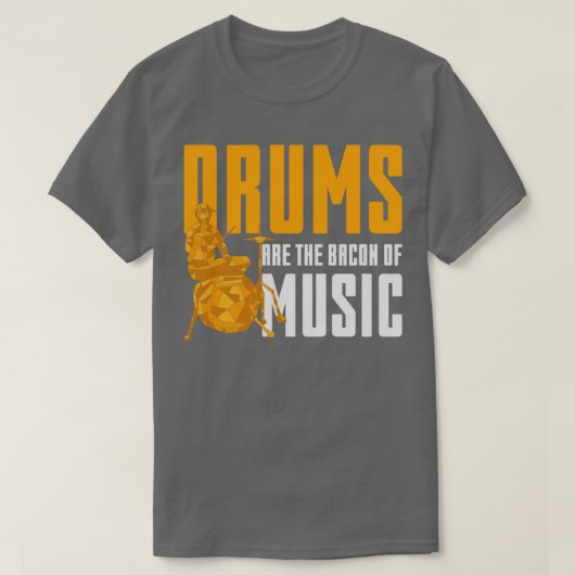 Drummer Gift Percussion Rock Music Drums T-Shirt (Design vorne)