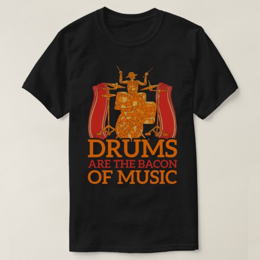 Drummer Gift Rock Music Schlagzeug Drums T-Shirt (Design vorne)