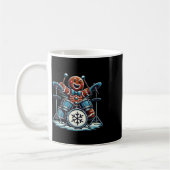 Drummer Gingerbrett Playing Drums Funny Christmas Kaffeetasse (Links)