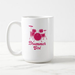 Drummer Girl   Drums Drummer Gift Kaffeetasse