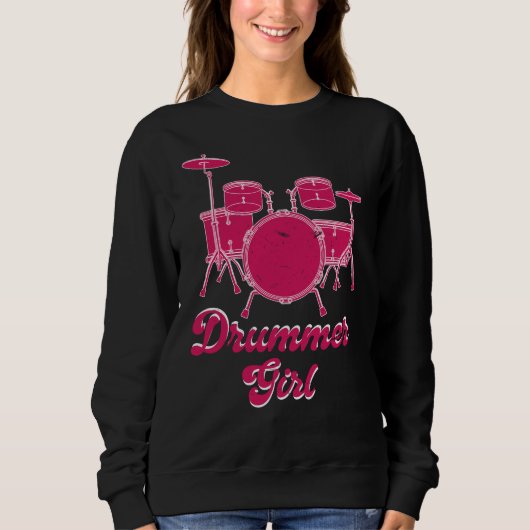 Drummer Girl | Drums Drummer Gift Sweatshirt (Vorderseite)