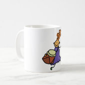 Drummer Girl Kaffeetasse (Vorderseite Links)