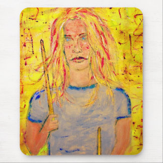 Drummer Girl Mousepad