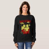 Drummer Girl Musical Drumsticks Drums Band Drummin Sweatshirt (Vorne ganz)