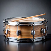 Drummer Girl Niedlich Lila und weiß T-Shirt