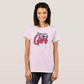 Drummer Girl Retro T-Shirt (Vorne ganz)