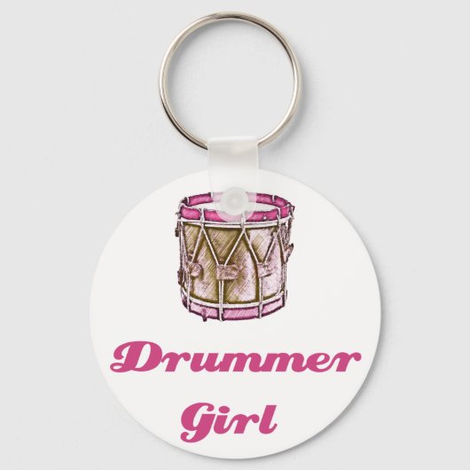 Drummer Girl Schlüsselanhänger (Vorderseite)