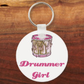 Drummer Girl Schlüsselanhänger (Vorderseite)