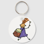 Drummer Girl Schlüsselanhänger (Rückseite)