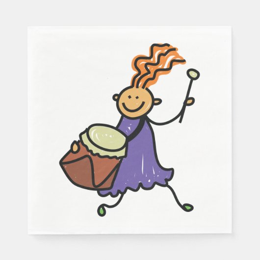 Drummer Girl Serviette (Vorderseite)