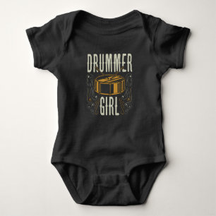 Drummer Girl Trommeln Baby Strampler